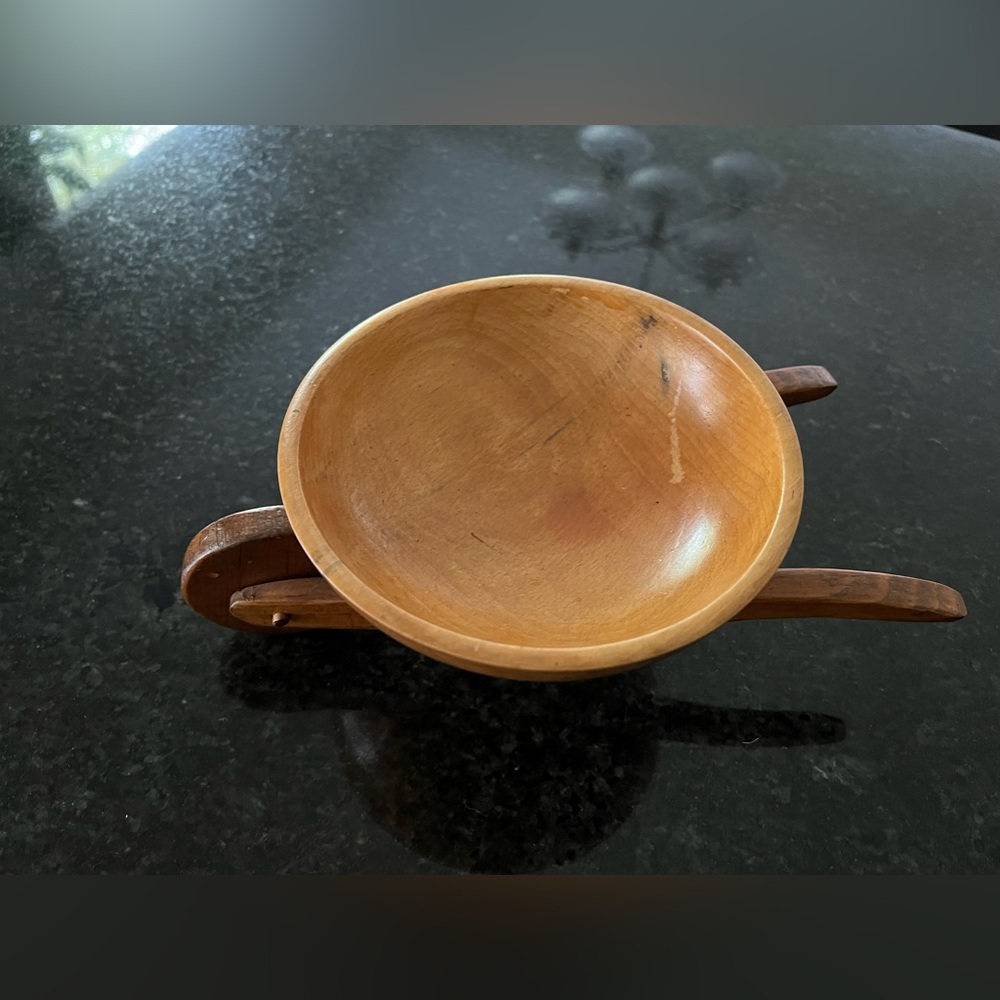 Wooden Wheelbarrow Bowl